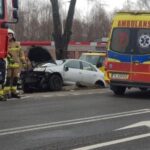 23.02.2022. Przełom. Zderzenie dwóch aut / KMP Kielce