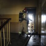 13.02.2022. Kielce. Pożar bloku przy ulicy Zagórskiej / Jarosław Kubalski / Radio Kielce