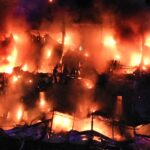 10.02.2022. Starachowice. Pożar hali / Jarosław Kubalski / Radio Kielce