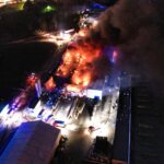 10.02.2022. Starachowice. Pożar hali / Jarosław Kubalski / Radio Kielce