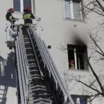 13.02.2022. Kielce. Pożar bloku przy ulicy Zagórskiej / Jarosław Kubalski / Radio Kielce