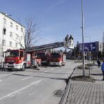 13.02.2022. Kielce. Pożar bloku przy ulicy Zagórskiej / Jarosław Kubalski / Radio Kielce