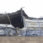 11.02.2022. Starachowice. Hala w Specjalnej Strefie Ekonomicznej, w której doszło do pożaru / Jarosław Kubalski / Radio Kielce