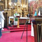 20.02.2022. Skalbmierz. Obchody 680. rocznicy lokacji Skalbmierza. Uroczysta Msza Święta / Marta Gajda-Kruk / Radio Kielce