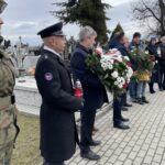 06.02.2022. Góry Wysokie. Uroczystości upamiętniające rocznicę bitwy pod Słupczą / Grażyna Szlęzak-Wójcik / Radio Kielce