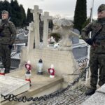 06.02.2022. Góry Wysokie. Uroczystości upamiętniające rocznicę bitwy pod Słupczą / Grażyna Szlęzak-Wójcik / Radio Kielce