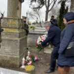 06.02.2022. Góry Wysokie. Uroczystości upamiętniające rocznicę bitwy pod Słupczą / Grażyna Szlęzak-Wójcik / Radio Kielce