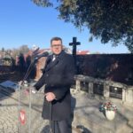 14.02.2022. Sandomierz. 80 rocznica przemianowania ZWZ w AK. Na zdjęciu Marcin Marzec - burmistrz Sandomierza / Grażyna Szlęzak-Wójcik / Radio Kielce