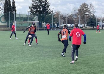 05.02.2022. Ostrowiec Św. Sparing: KSZO - GKS Nowiny / Kamil Król / Radio Kielce