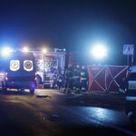 04.02.2022. Daleszyce. Droga wojewódzka nr 764. Śmiertelny wypadek / Jarosław Kubalski / Radio Kielce