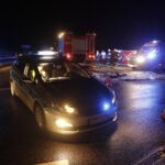 04.02.2022. Daleszyce. Droga wojewódzka nr 764. Śmiertelny wypadek / Jarosław Kubalski / Radio Kielce