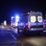 04.02.2022. Daleszyce. Droga wojewódzka nr 764. Śmiertelny wypadek / Jarosław Kubalski / Radio Kielce