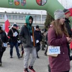 26.02.2022. Końskie. Marsz Tropem Wilczym upamiętniający żołnierzy niezłomnych / Magdalena Galas-Klusek / Radio Kielce