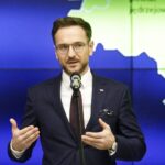 01.02.2022. Warszawa. Podpisanie Kontraktu Programowego dla Województwa Świętokrzyskiego. Na zdjęciu: Waldemar Buda - Sekretarz Stanu w Ministerstwie Funduszy i Polityki Regionalnej / Jarosław Kubalski / Radio Kielce