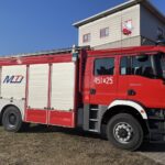 15.02.2022. Ostrowiec. Przekazanie wozów strażackich / Anna Głąb / Radio Kielce