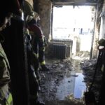 13.02.2022. Kielce. Pożar w bloku przy ul. Grunwaldzkiej / Jarosław Kubalski / Radio Kielce