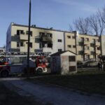 13.02.2022. Kielce. Pożar w bloku przy ul. Grunwaldzkiej / Jarosław Kubalski / Radio Kielce