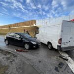 21.02.2022. Kielce. Domaszowice. Kolizja z udziałem trzech samochodów / Jarosław Kubalski / Radio Kielce