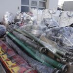 28.02.2022. Kielce. Świętokrzyscy strażacy zbierają sprzęt dla ukraińskiej straży / Jarosław Kubalski / Radio Kielce