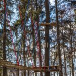 16.02.2022. Busko-Zdrój. Park linowy w Busku-Zdoju przy ulicy Rokosza / Grzegorz Tarasiuk / UMiG Busko-Zdrój