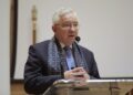 20.12.2021. Kielce. Wręczenie Odznaki Honorowej Województwa Świętokrzyskiego. Na zdjęciu: Krzysztof Lipiec - poseł / Wiktor Taszłow / Radio Kielce