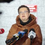 02.02.2022. Kielce. Konferencja posłanek KO. Na zdjęciu: Katarzyna Lubnauer - poseł / Wiktor Taszłow / Radio Kielce