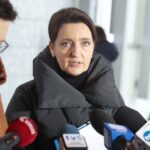 02.02.2022. Kielce. Konferencja posłanek KO. Na zdjęciu (od lewej): Katarzyna Lubnauer - poseł, Marzeny Okły-Drewnowicz - poseł / Wiktor Taszłow / Radio Kielce