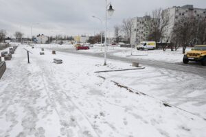 03.02.2022. Kielce. Płatny parking przy Rezerwacie Kadzielnia / Wiktor Taszłow / Radio Kielce