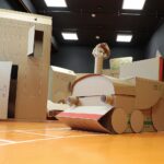 05.02.2022. Kielce. Tekturowe Miasteczko w Muzeum Zabawek i Zabawy / Wiktor Taszłow / Radio Kielce