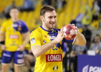 05.02.2022. Kielce. Mecz PGNiG Superligi: Łomża Vive Kielce - Sandra Spa Pogoń Szczecin / Wiktor Taszłow / Radio Kielce