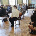 07.02.2022. Kielce. Wręczenie nagród laureatom konkursu plastycznego "Zimowy czas - bezpieczny czas” / Wiktor Taszłow / Radio Kielce