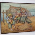 09.02.2022. Kielce. OMPIO. Wystawa obrazów Ottona Grynkiewicza / Wiktor Taszłow / Radio Kielce