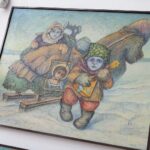 09.02.2022. Kielce. OMPIO. Wystawa obrazów Ottona Grynkiewicza / Wiktor Taszłow / Radio Kielce