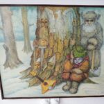 09.02.2022. Kielce. OMPIO. Wystawa obrazów Ottona Grynkiewicza / Wiktor Taszłow / Radio Kielce