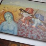 09.02.2022. Kielce. OMPIO. Wystawa obrazów Ottona Grynkiewicza / Wiktor Taszłow / Radio Kielce