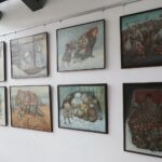 09.02.2022. Kielce. OMPIO. Wystawa obrazów Ottona Grynkiewicza / Wiktor Taszłow / Radio Kielce