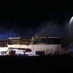 10.02.2022. Starachowice. Dogaszanie hali w Specjalnej Strefie Ekonomicznej / Wiktor Taszłow / Radio Kielce