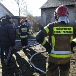 14.02.2022. Łączna. Pożar budynku mieszkalno-gospodarczego / Wiktor Taszłow / Radio Kielce