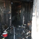 14.02.2022. Łączna. Pożar budynku mieszkalno-gospodarczego / Wiktor Taszłow / Radio Kielce