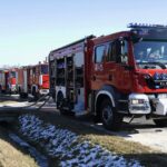 14.02.2022. Łączna. Pożar budynku mieszkalno-gospodarczego / Wiktor Taszłow / Radio Kielce