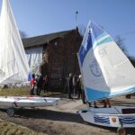 14.02.2022. Kielce. Przekazanie łodzi dla UKS Zalew Kielce / Wiktor Taszłow / Radio Kielce