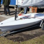 14.02.2022. Kielce. Przekazanie łodzi dla UKS Zalew Kielce / Wiktor Taszłow / Radio Kielce