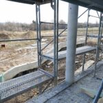 16.02.2022. Nowa Słupia. Budowa Parku Dziedzictwa Gór Świętokrzyskich / Wiktor Taszłow / Radio Kielce