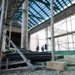 16.02.2022. Nowa Słupia. Budowa Parku Dziedzictwa Gór Świętokrzyskich / Wiktor Taszłow / Radio Kielce