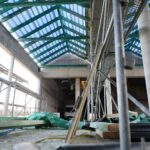 16.02.2022. Nowa Słupia. Budowa Parku Dziedzictwa Gór Świętokrzyskich / Wiktor Taszłow / Radio Kielce