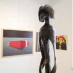 25.02.2022. Kielce. BWA. Wystawa "Tło do autoportretu" Stanisławy Zacharko-Łagowskiej / Wiktor Taszłow / Radio Kielce