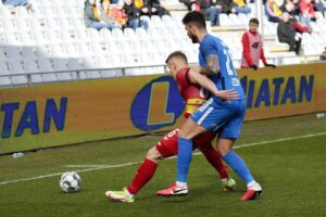 26.02.2022. Kielce. Mecz Korona Kielce - Stomil Olsztyn / Wiktor Taszłow / Radio Kielce