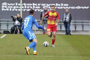 26.02.2022. Kielce. Mecz Korona Kielce - Stomil Olsztyn / Wiktor Taszłow / Radio Kielce