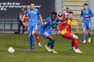 26.02.2022. Kielce. Mecz Korona Kielce - Stomil Olsztyn / Wiktor Taszłow / Radio Kielce