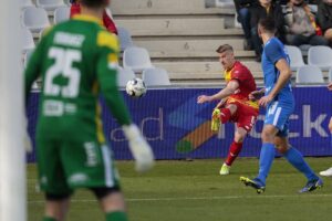 26.02.2022. Kielce. Mecz Korona Kielce - Stomil Olsztyn / Wiktor Taszłow / Radio Kielce